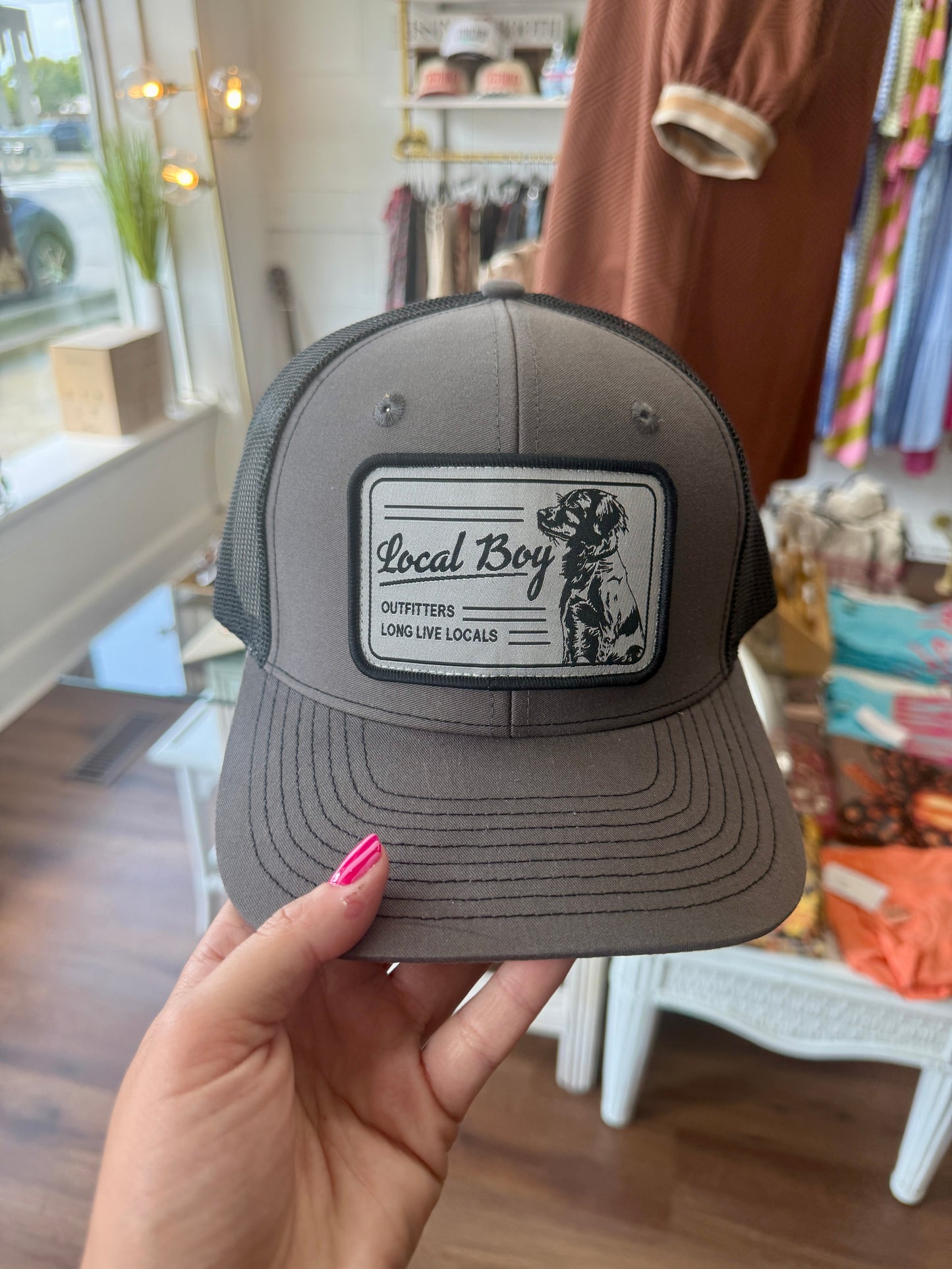 Local Boy Scruffy Patch Trucker Hat
