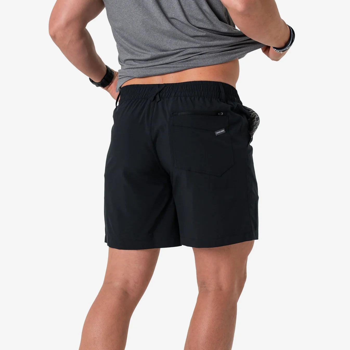 Burlebo Everyday Short - Matte Black - Retro Duck Camo Pocket
