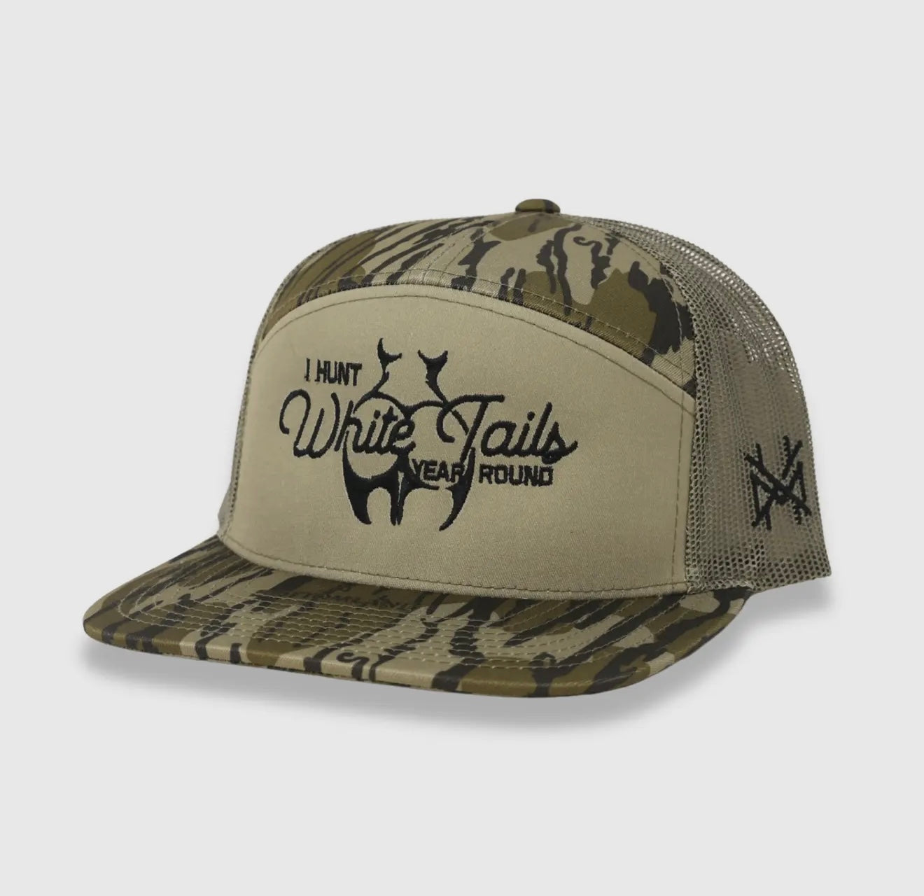 Mad Hatter I Hunt White Tails Year Round Trucker Hat