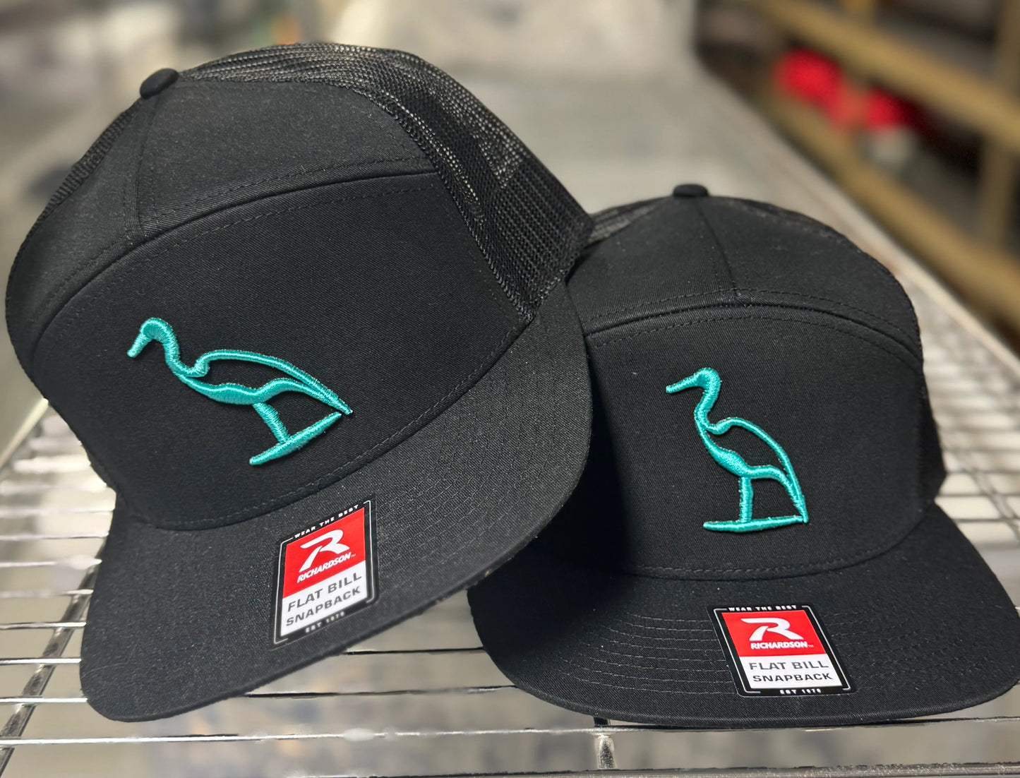 Dirty Marsh Heron 7 Panel Hat | Seafoam | Richardson