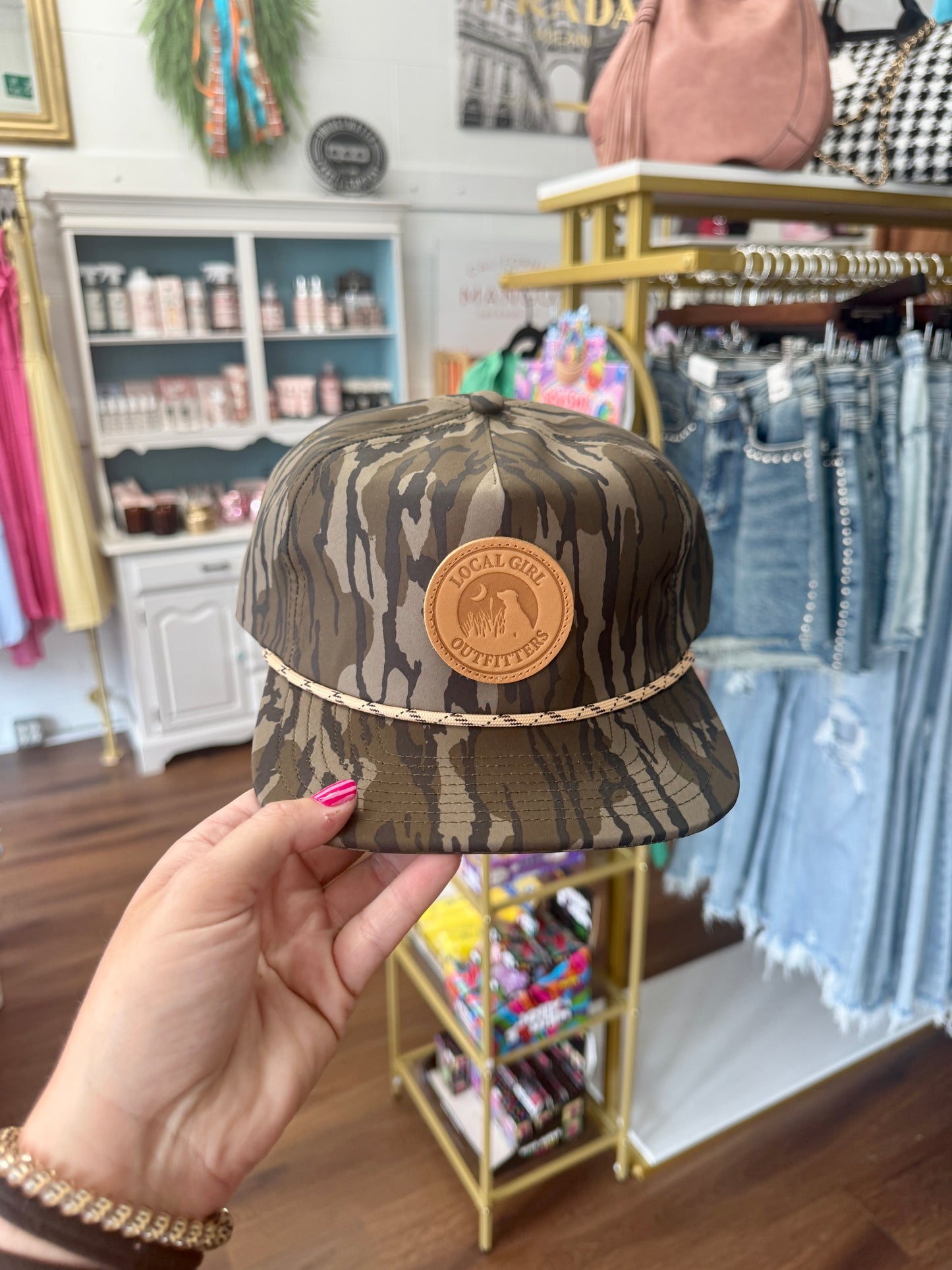 Local Girl Leather Patch LP Bottomland Rope Hat