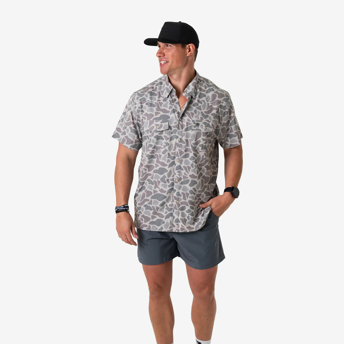Burlebo Performance Western Shirt - Classic Deer Camo