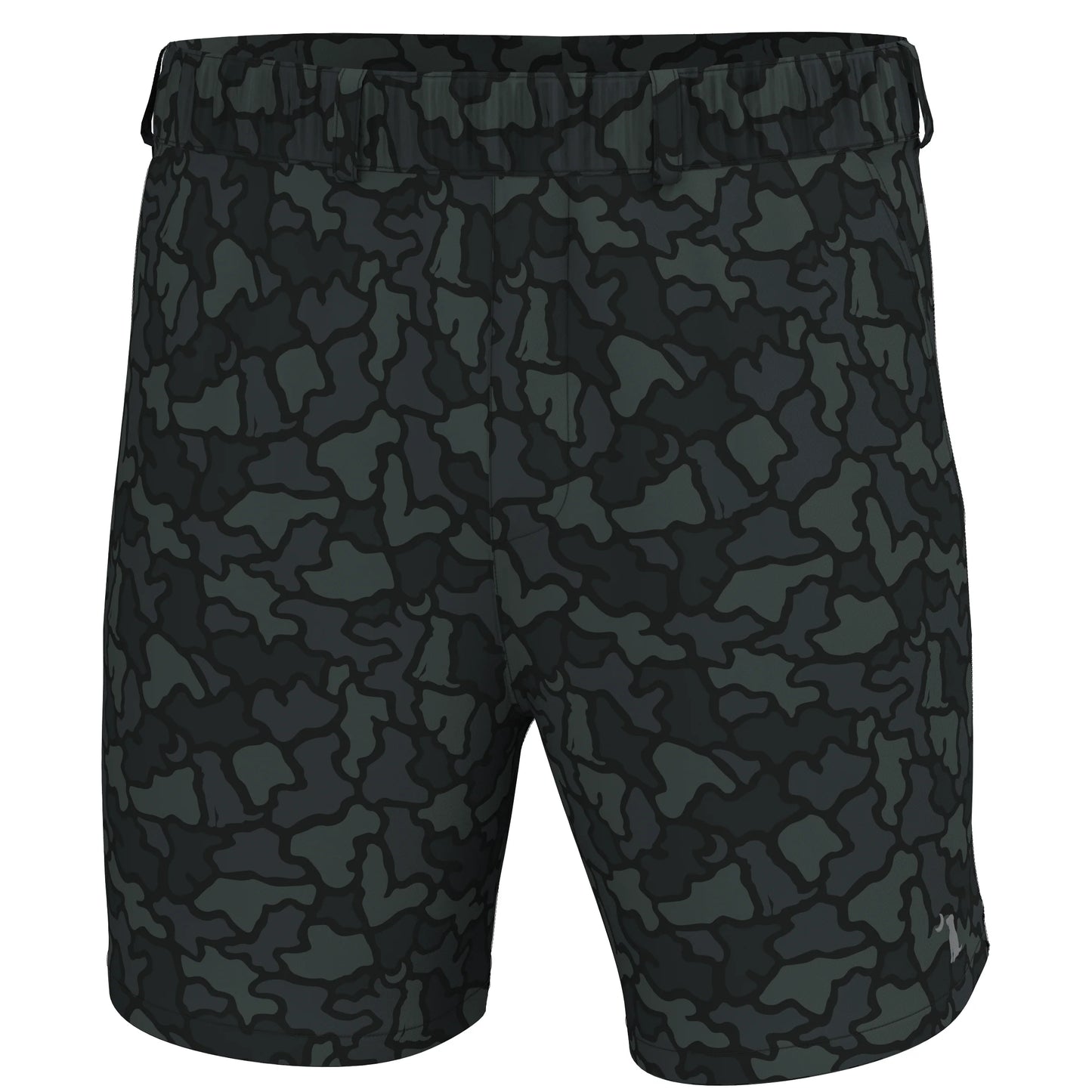 Local Boy Volley Shorts - Black Dog & Moon Camo