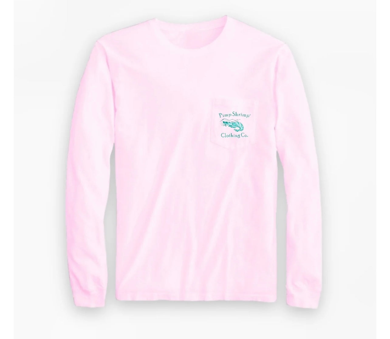 Pimp Shrimp Pink Jady Original Logo Long Sleeve T-Shirt