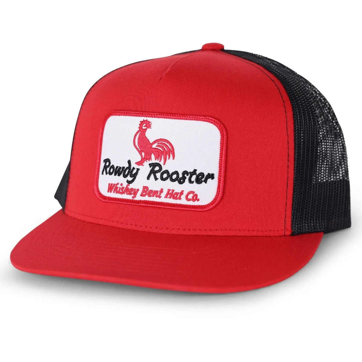 Whiskey Bent ROWDY ROOSTER RED/BLACK Hat