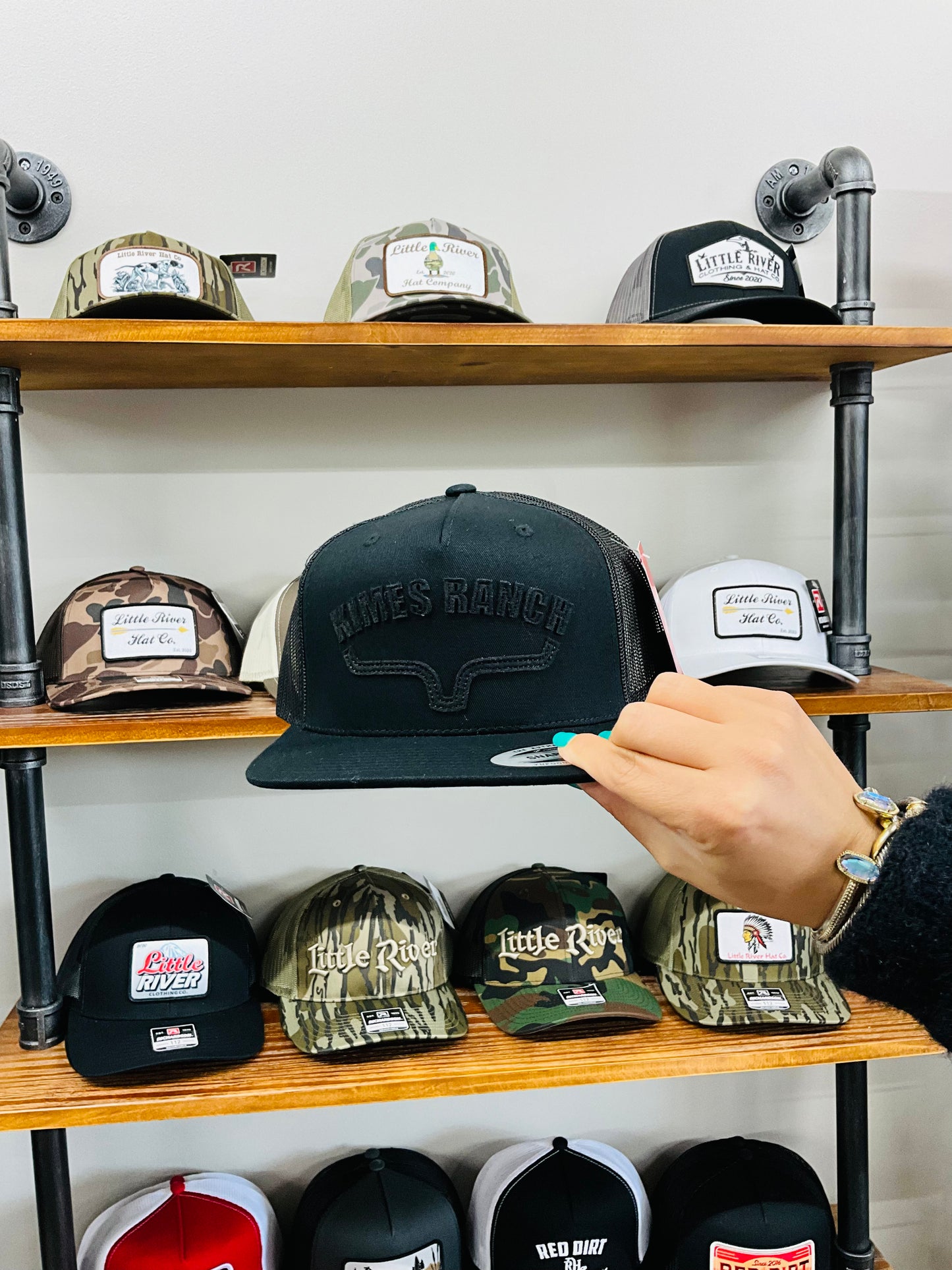 Kimes Ranch Flatlands Trucker Hat Black/Black