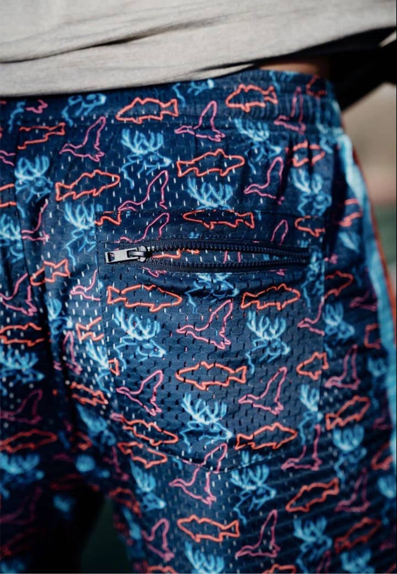 Burlebo Mesh Shorts-Neon Outdoors