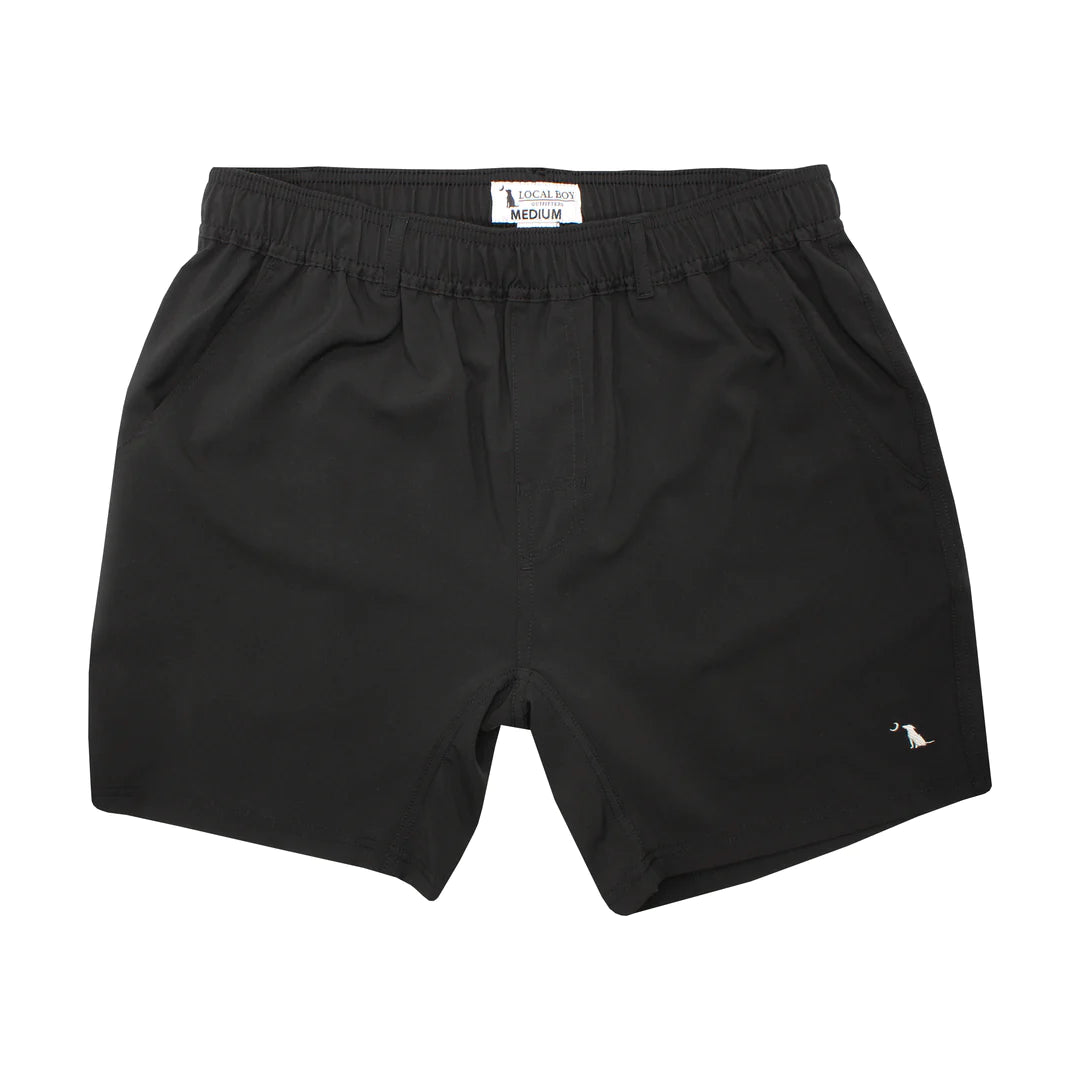 Local Boy Black Volley Shorts