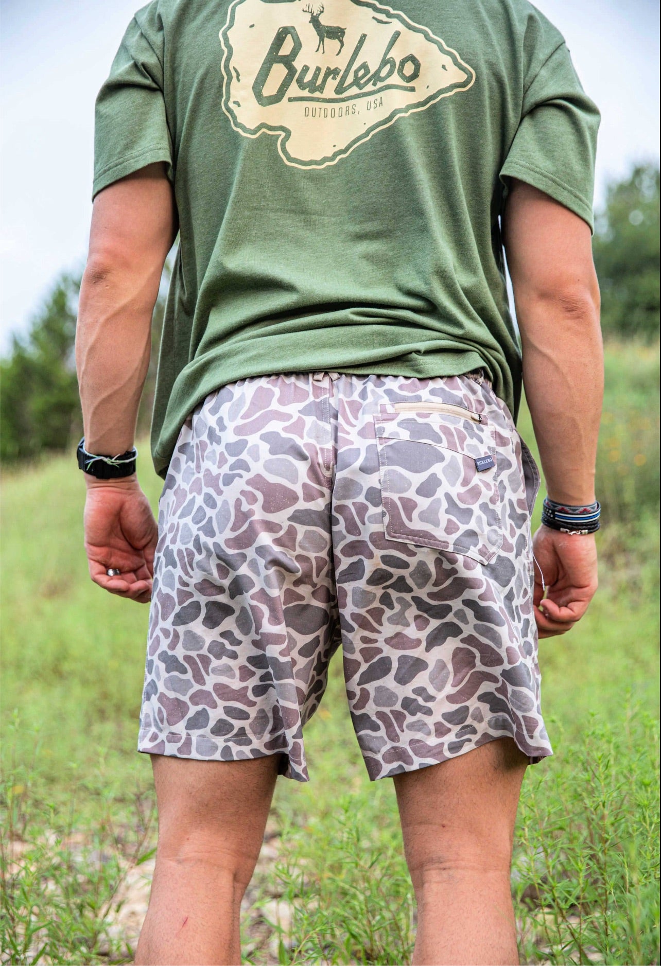 Burlebo Everyday Shorts - Classic Deer Camo