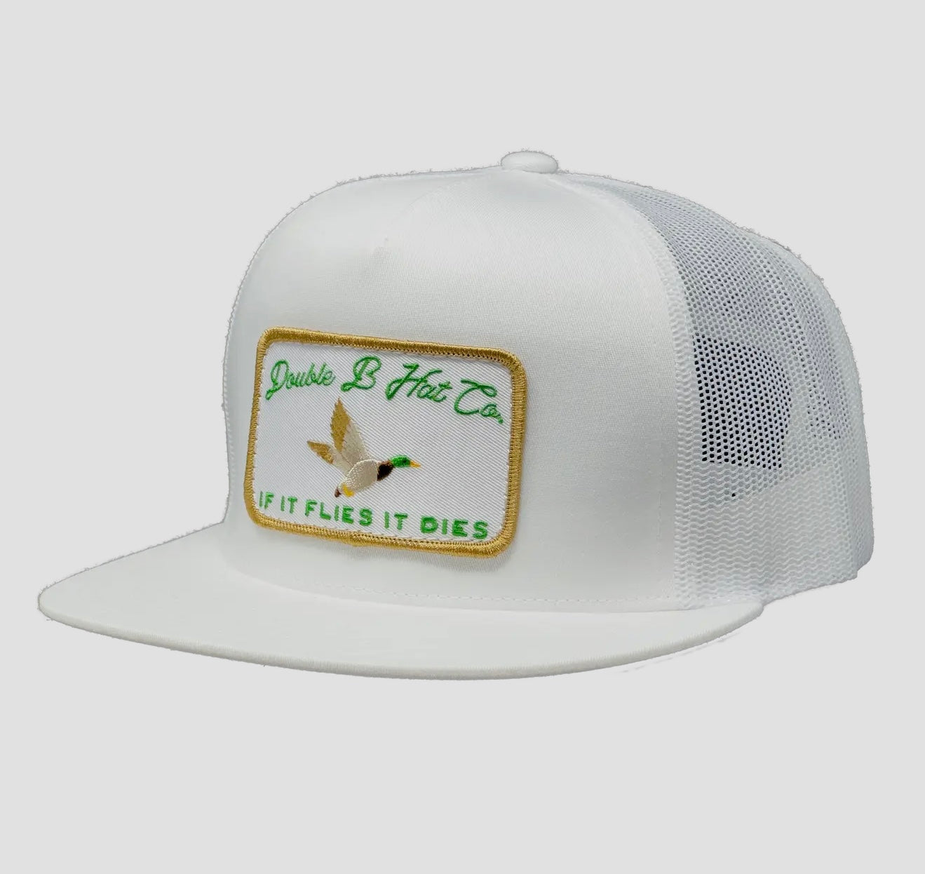 Double B White Mallard Hat