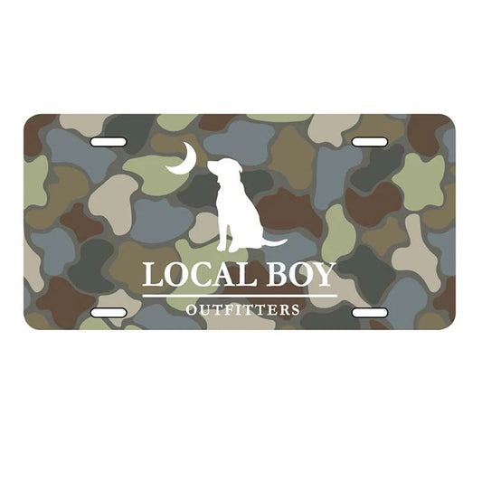 Local Boy Mountain Camo License Plate