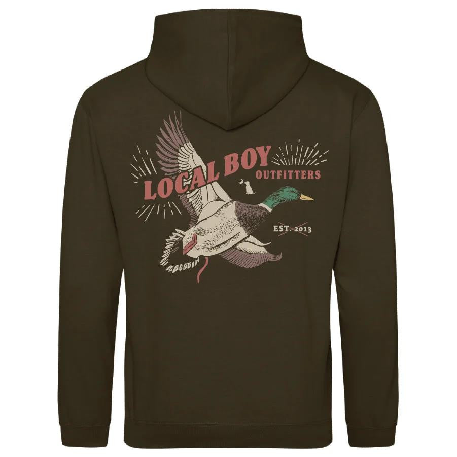 Local Boy Brushwood Mallard Blast Hoodie - Olive Green