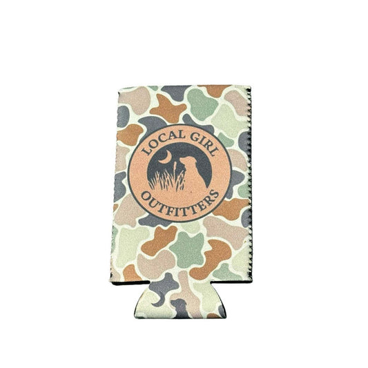 Local Girl Flora Slim Can Koozie
