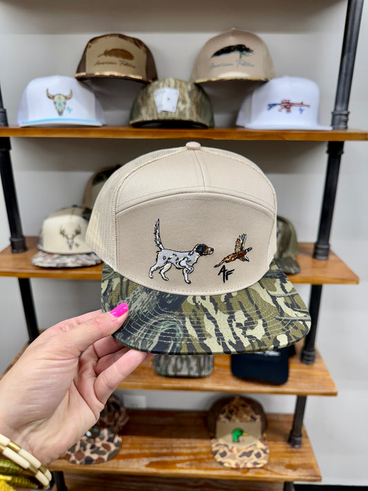 American Fetcher English Setter-7 Panel Treestand Hat