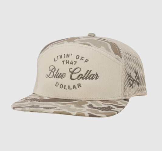 Mad Hatter Blue Collar Dollar Hat