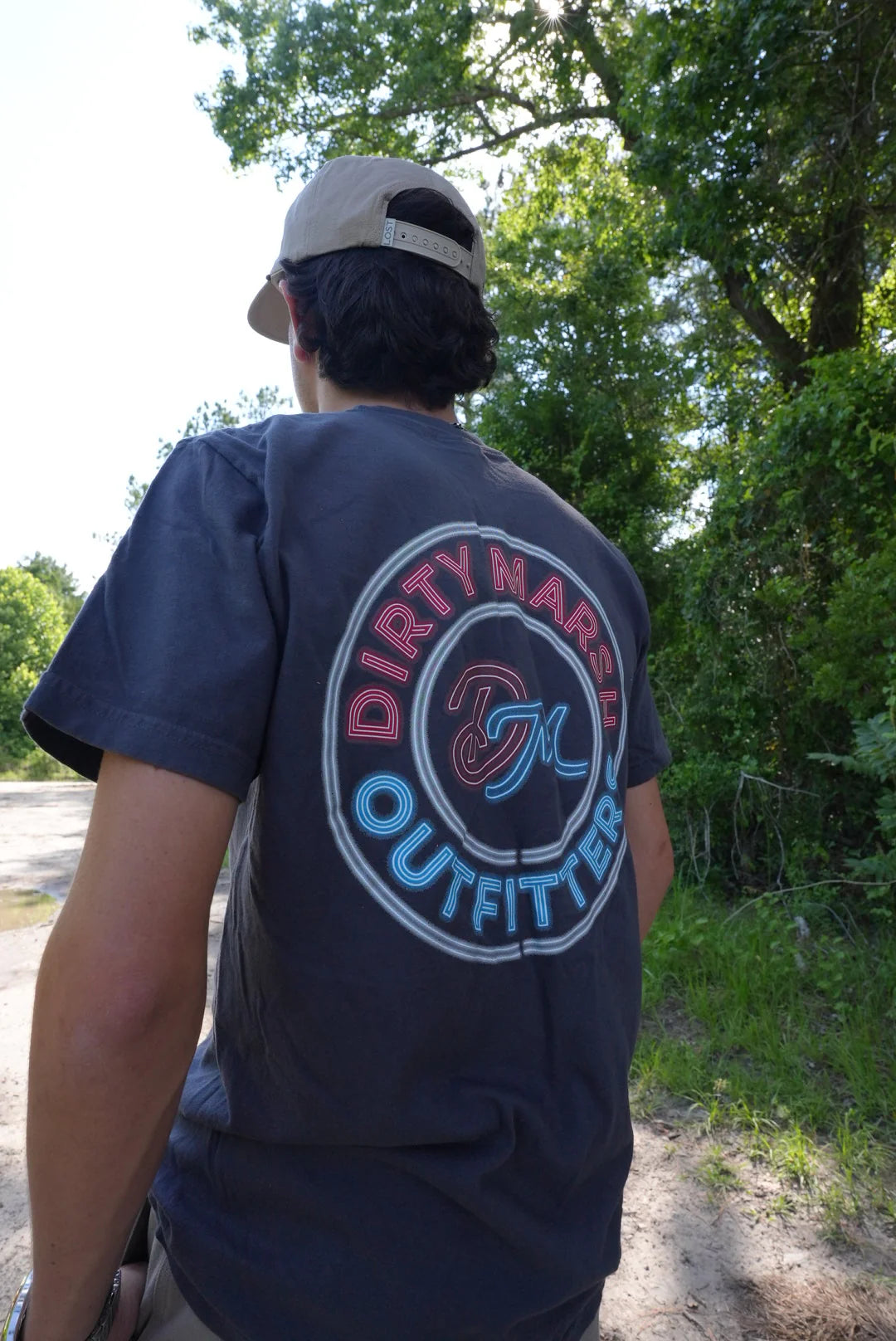 Dirty Marsh Circle Neon Tee
