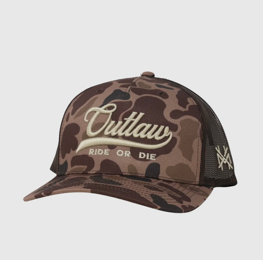 Mad Hatter Outlaw Ride or Die Trucker Hat