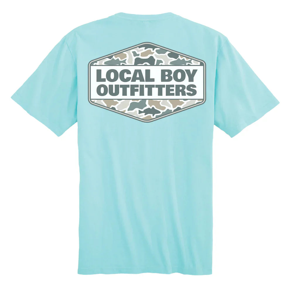 Local Boy Fish Camo Diamond Crest SS Tee