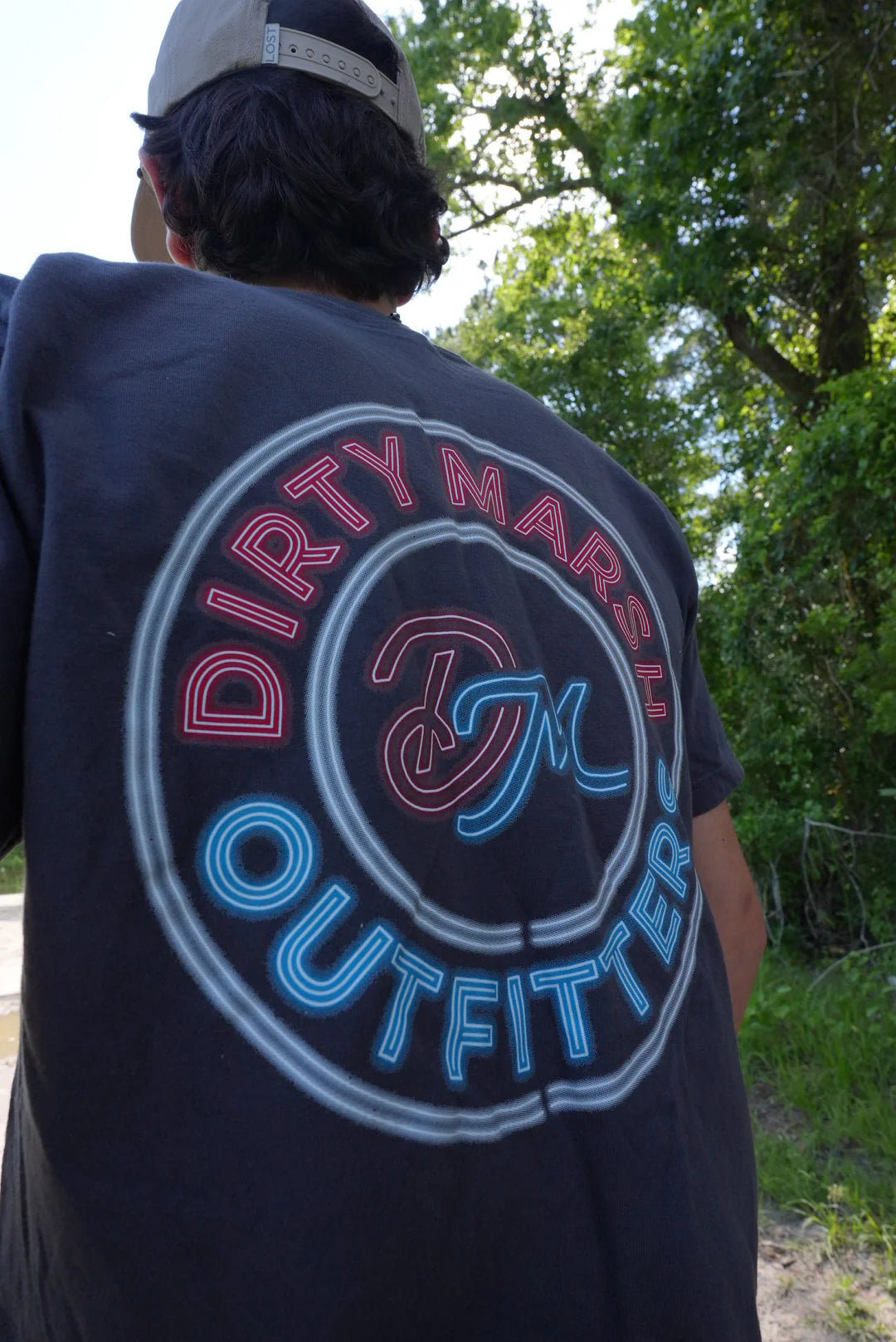 Dirty Marsh Circle Neon Tee