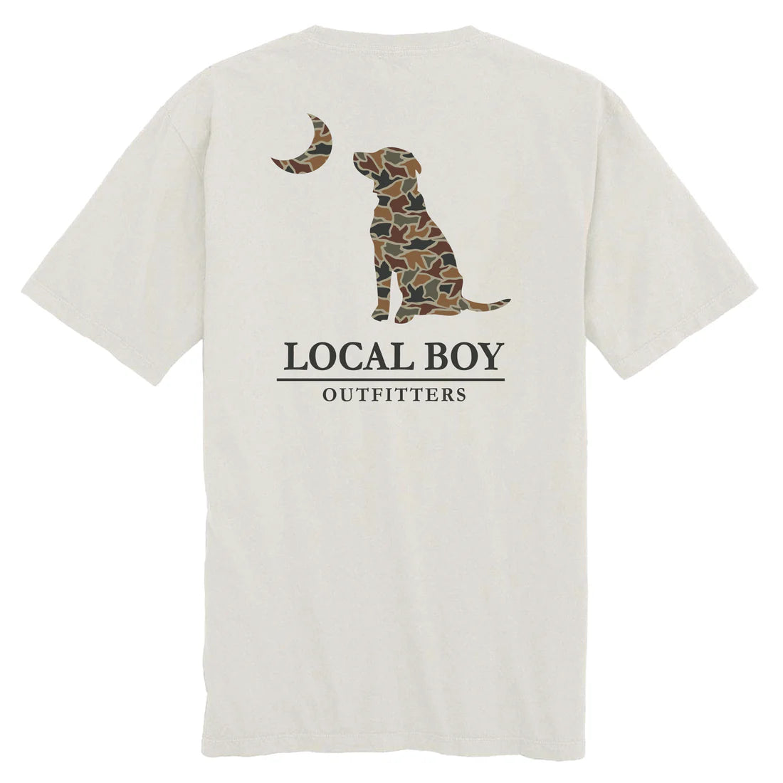 Local Boy Duck Camo Dog & Moon Tee