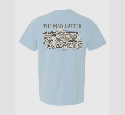 Mad Hatter Camo Duck Hunting Tee