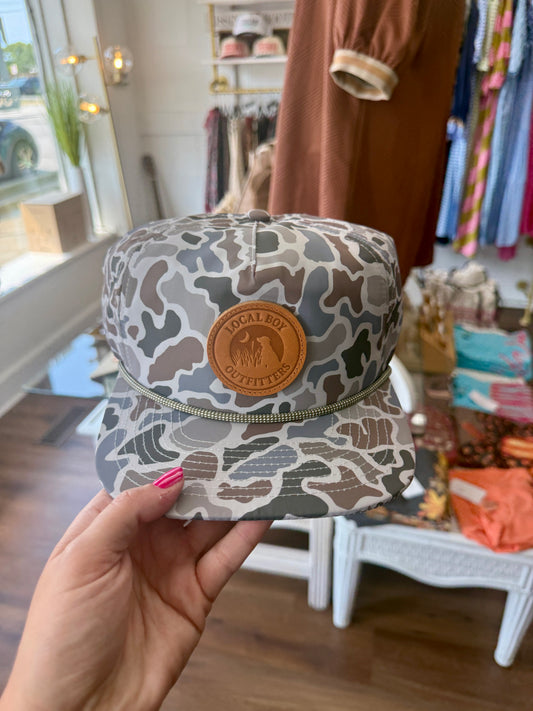 Local Boy Leather Patch Perf LP Rope Hat