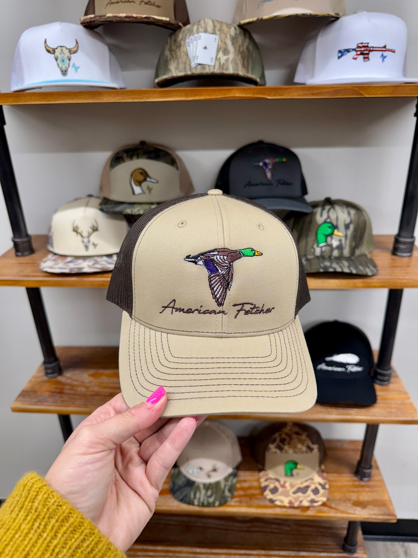 American Fetcher Khaki/Brown Mallard Hat