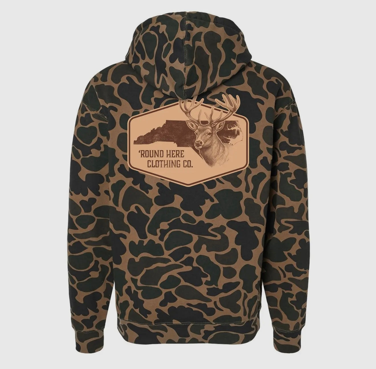 NC Deer Camo Badge Sweatshirt