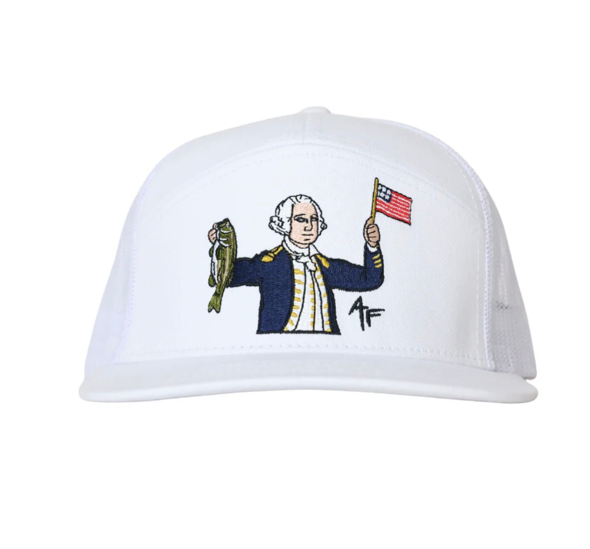 American Fetcher The George - All White Bass Fishing Hat