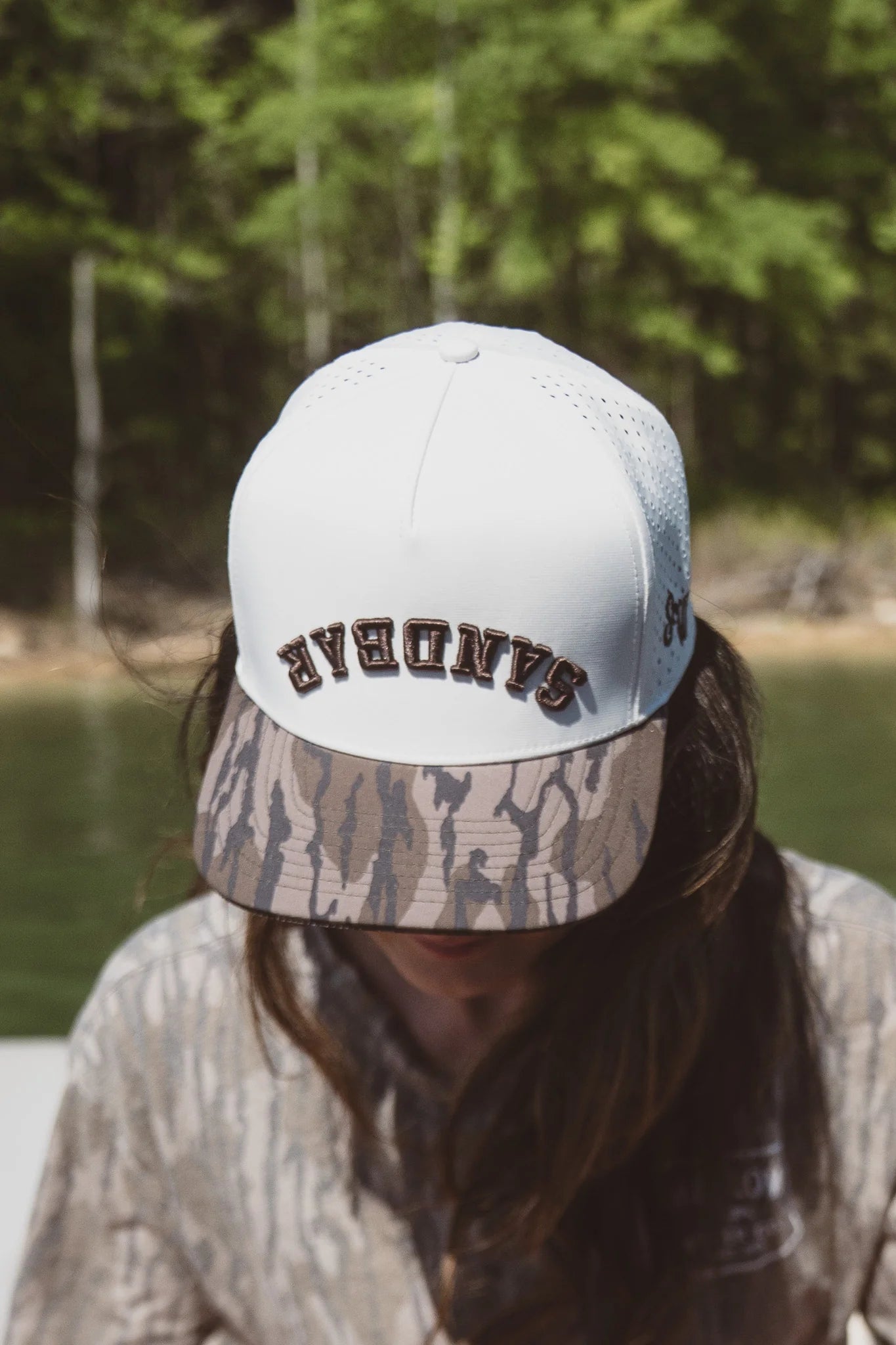 Shallow Water Sandbar Performance Hat - Bottomland/Off-white