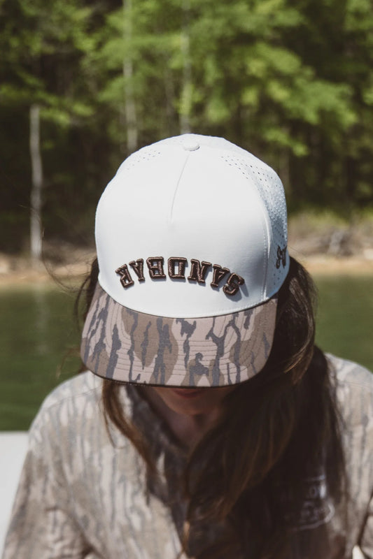 Shallow Water Sandbar Performance Hat - Bottomland/Off-white