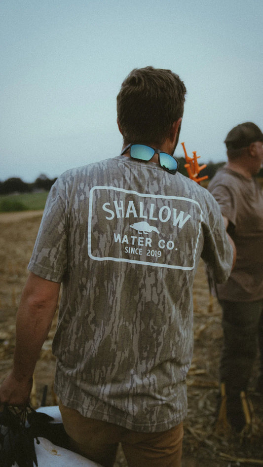 Shallow Water Logo Tee | Washed Bottomland