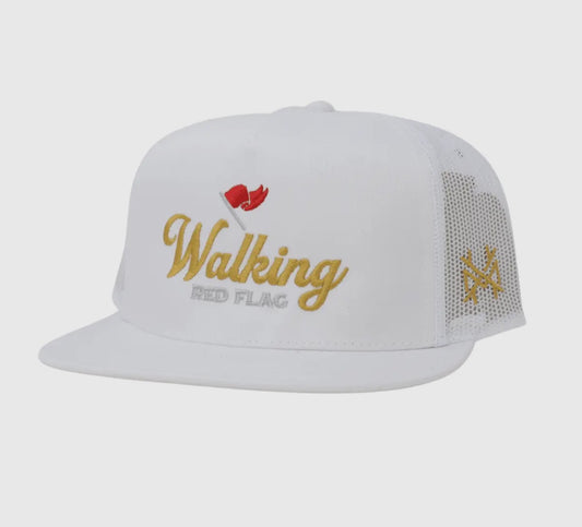 Mad Hatter Walking Red Flag Hat