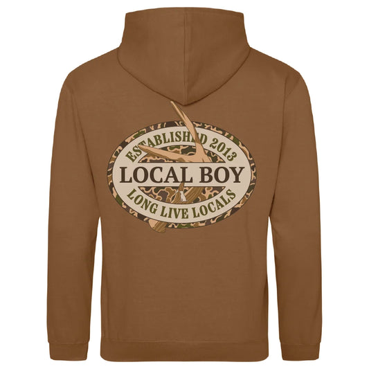 Local Boy Brushwood Hoodie Old School Antler Oval