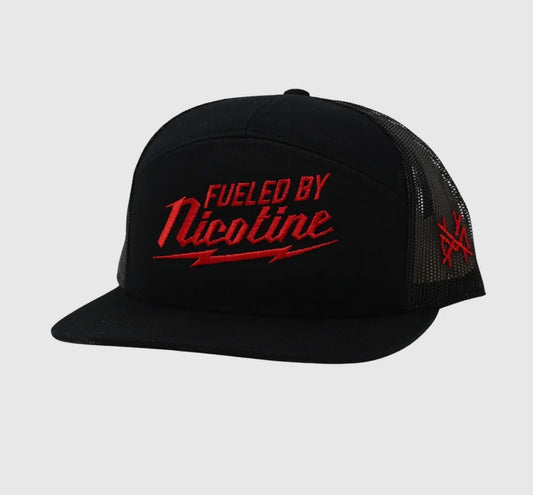 Mad Hatter Fueled By Nicotine 7 Panel Hat