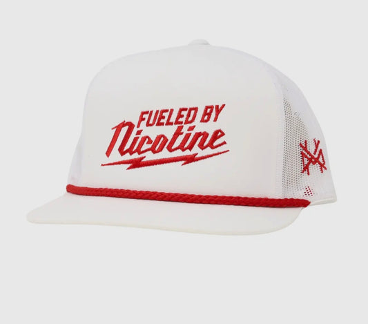 Mad Hatter Fueled By Nicotine Trucker Hat