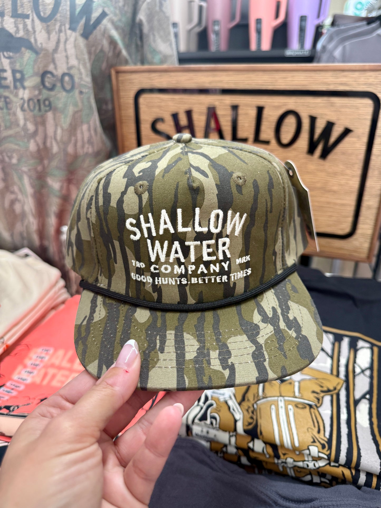 Shallow Water YOUTH Trademark Rope Hat | Bottomland Camo