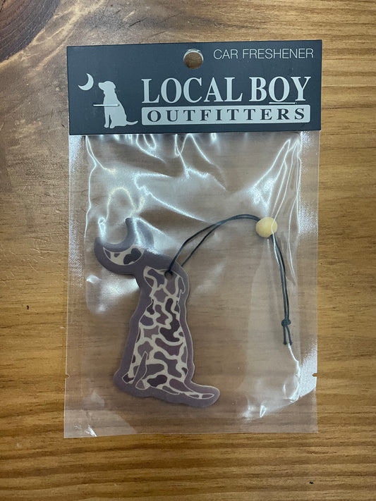 Localflage Dog & moon car air freshener