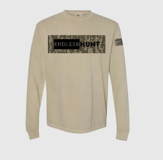 Endless Hunt Camo Icon Long Sleeve T-Shirt