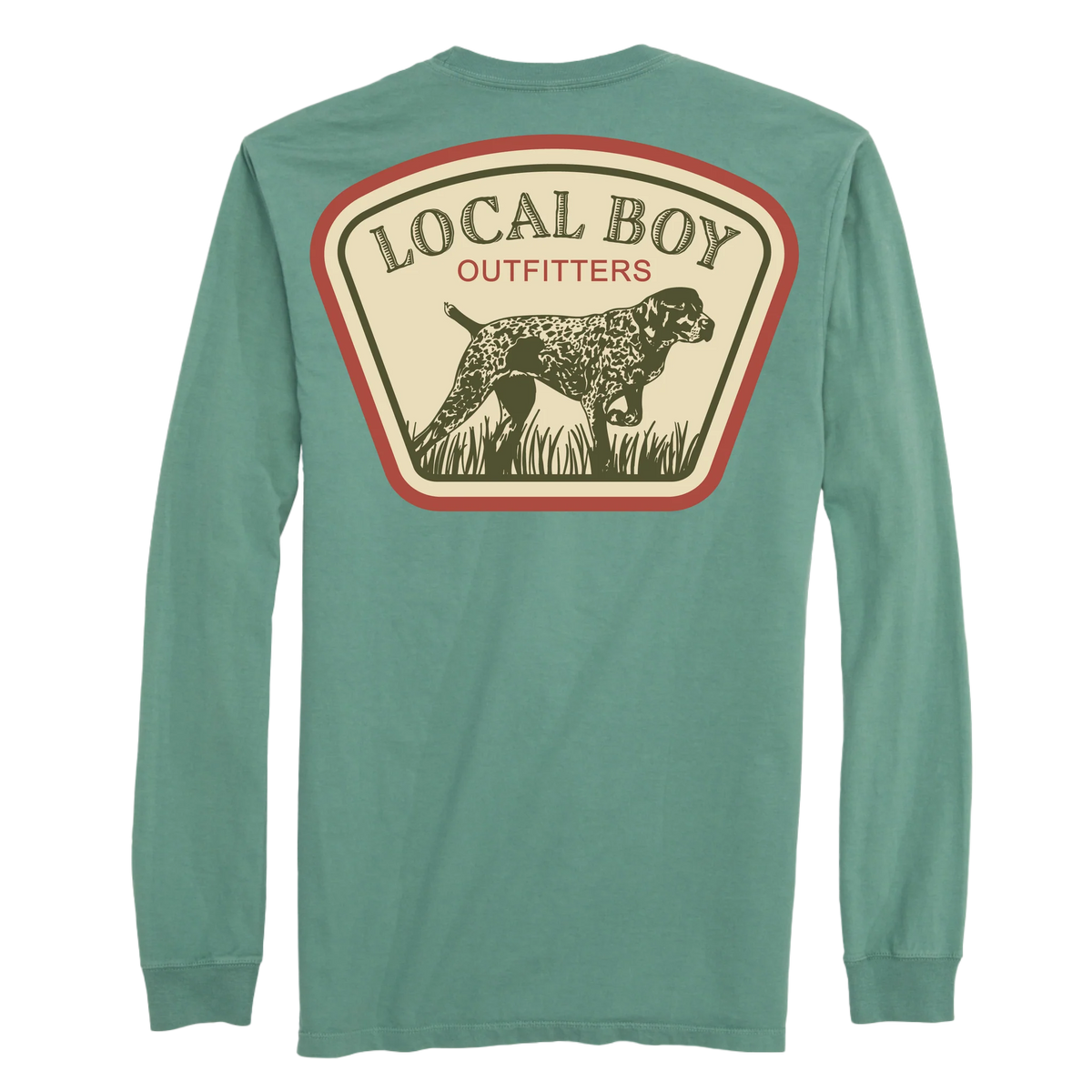 Local Boy GSP Badge Long Sleeve T-Shirt-Light Green