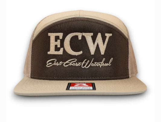 Embroidered ECW Logo - 7 Panel BROWN/KHAKI