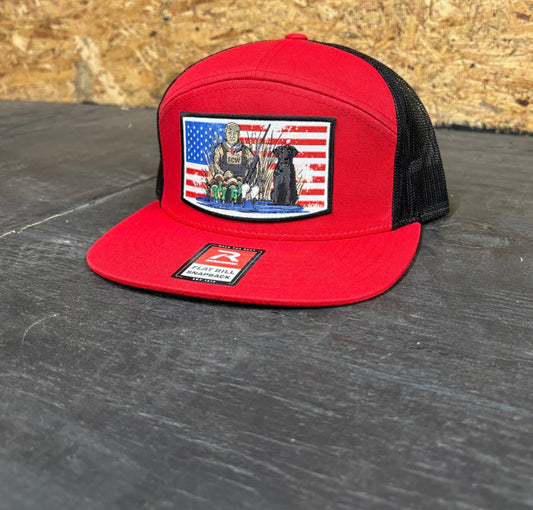 Donald Stacks Ducks Patch Hat RED