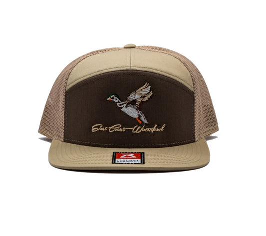 Embroidered Woodie Logo 7 Panel BROWN/KHAKI