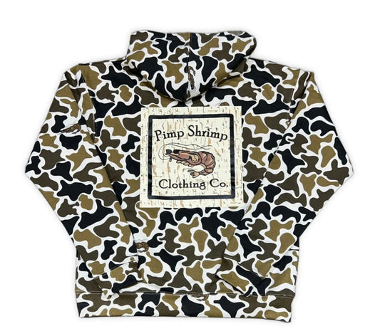 Pimp Shrimp New School Camo Mid-Weight Hoodie