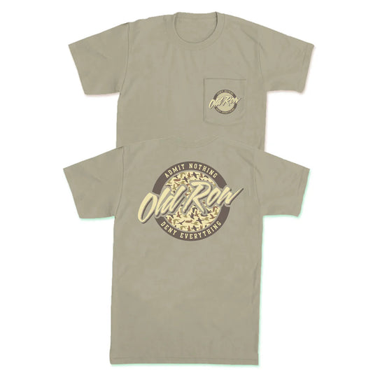 Old Row Duck Camo Circle Logo Pocket Tee