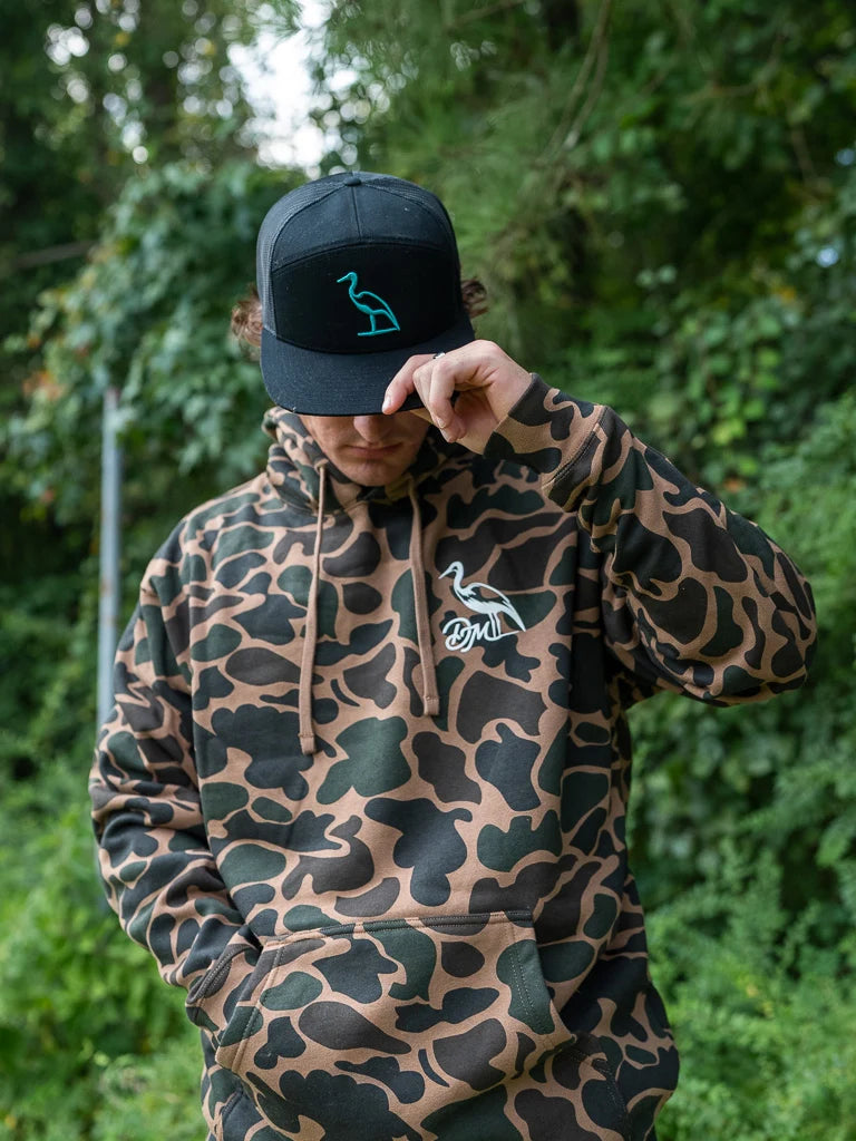 Dirty Marsh Backshore Logo Hoodie | Duck Camo