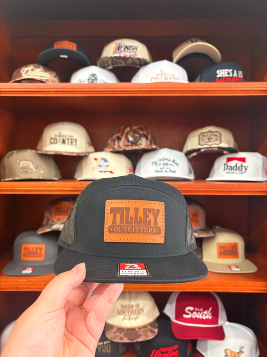 TO Black 7 Panel Hat