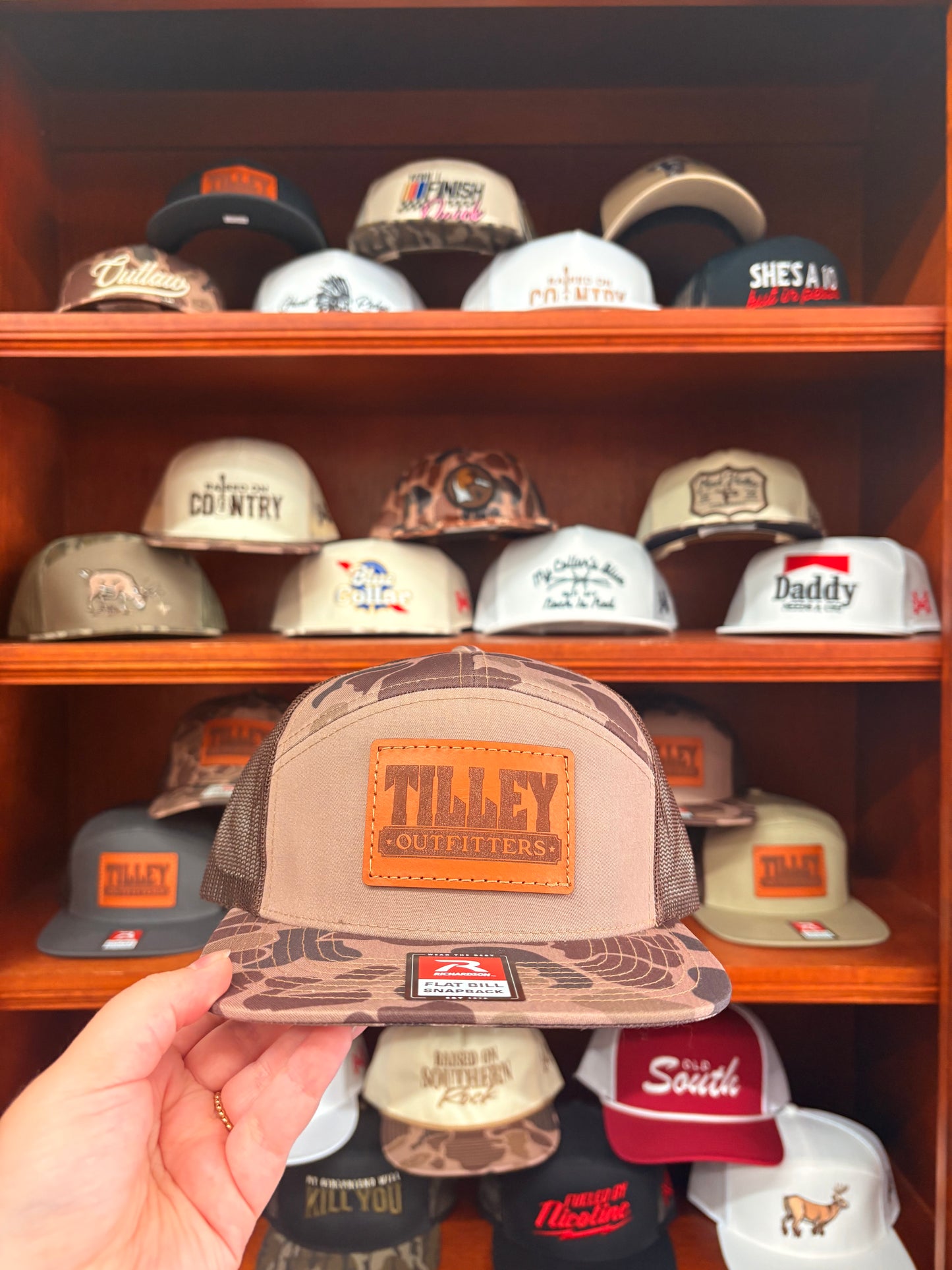 TO Old School Camo 7 Panel Hat