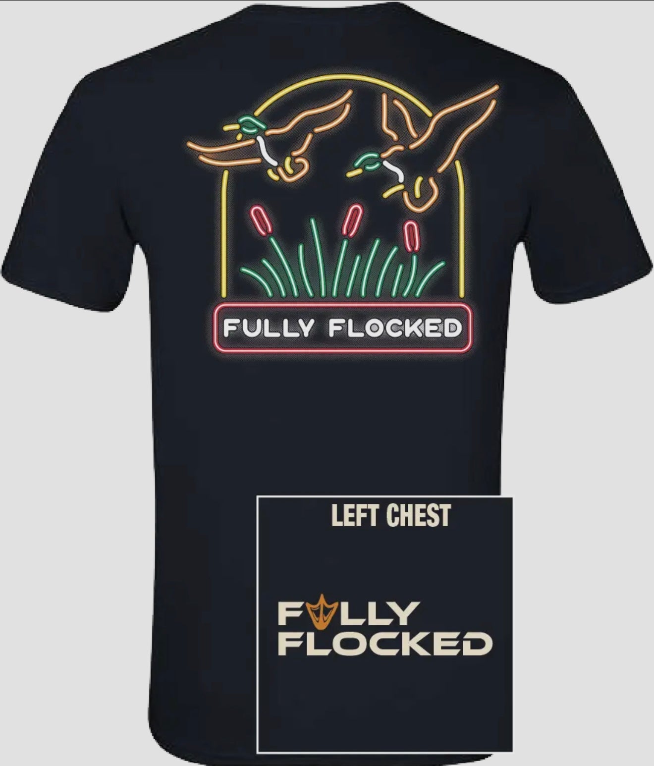 Fully Flocked Neon Ducks Tee