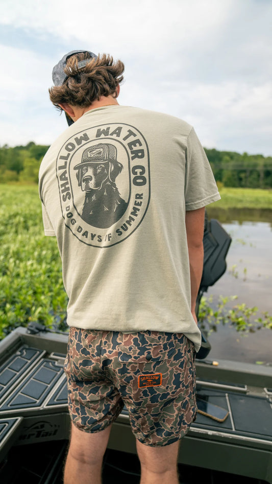 Shallow Water Dog Days of Summer Tee - Sandstone